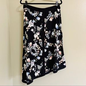 I.N.C. Asymmetrical Floral Skirt